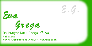 eva grega business card